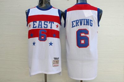 6 Erving 1980 all stars jersey white